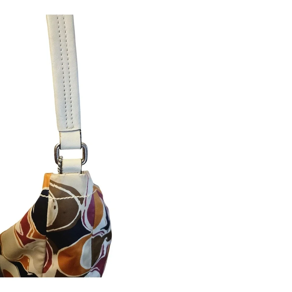 Coach Park Hand Drawn Scarf Print Hobo Shoulder Bag (Style F23282)